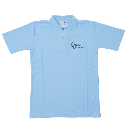 Southern Autistic School Short Sleeve Polo - Sky (Uppers)
