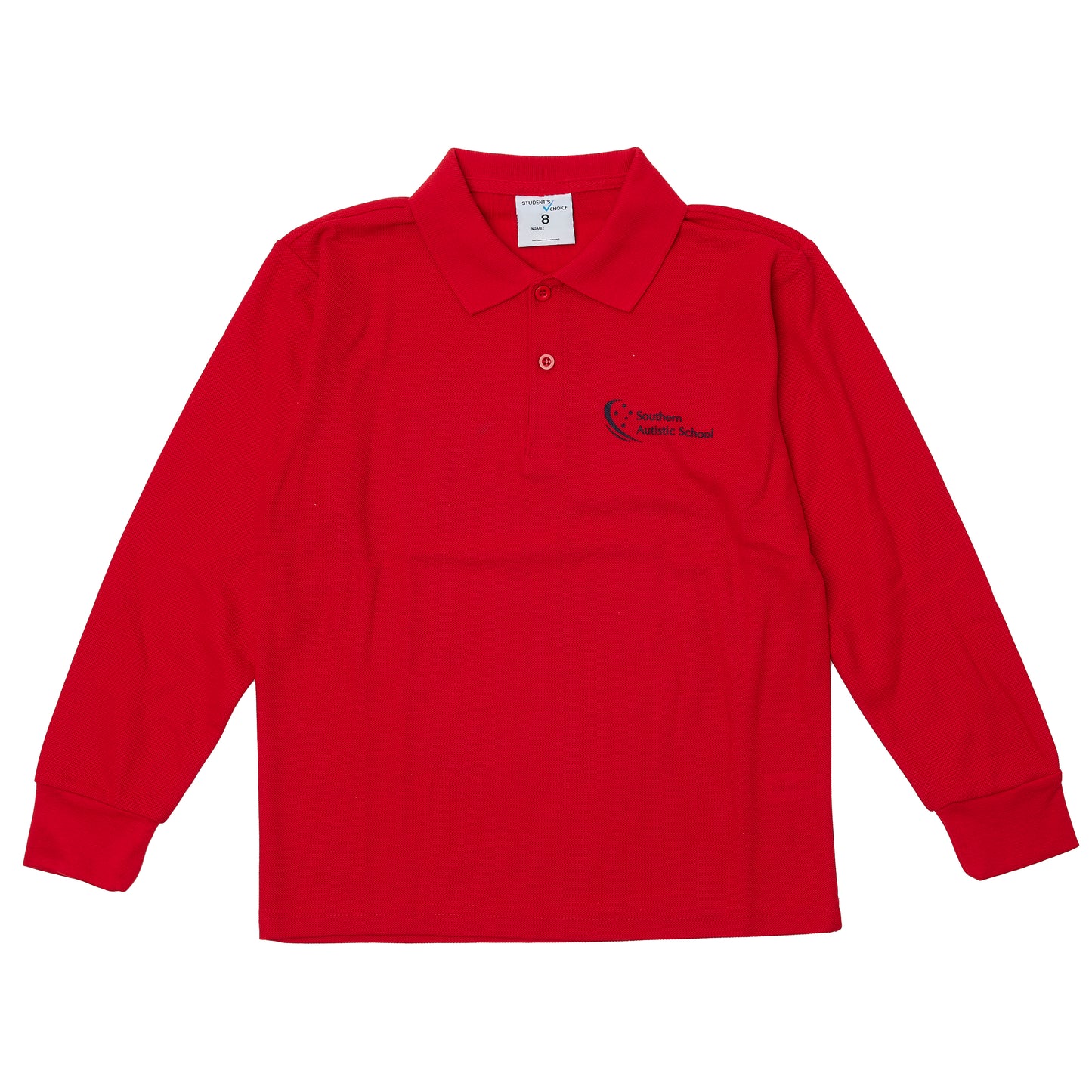 Southern Autistic School Long Sleeve Polo - Red (Juniors/Lowers)