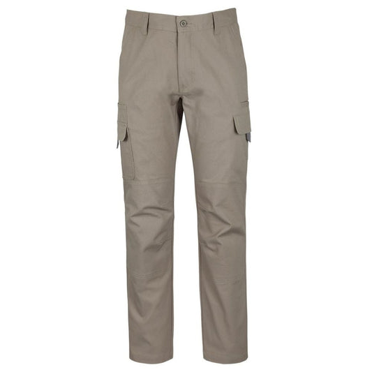 Cotton Drill Cargo Pants - Taupe