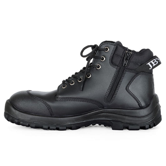 Work Boot Lace Up - Black